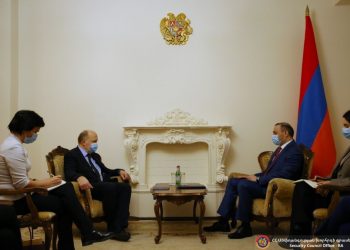 Արմեն Գրիգորյանը հանդիպել է «Եվրանեսթ» խորհրդարանական վեհաժողովի փոխնախագահ Անդրիուս Կուբիլիուսի հետ