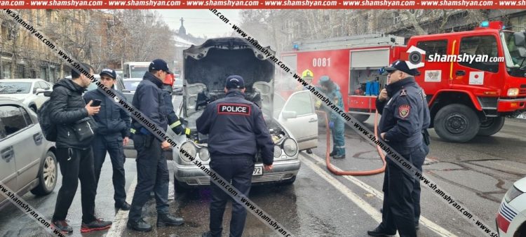 Մաշտոցի պողոտայում Mercedes է բռնկվել