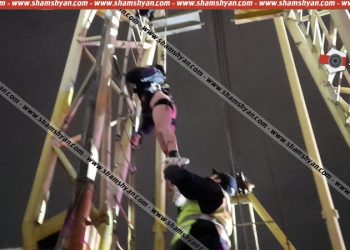 Աղջիկը բարձրացել է վերամբարձ կռունկի վրա. նրան իջեցրել են պարեկները