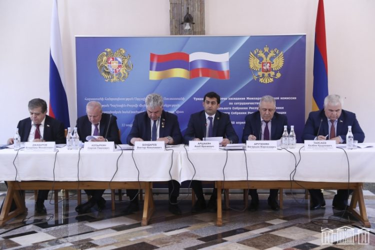 Կայացել է ՀՀ ԱԺ եւ ՌԴ ԴԺ միջեւ համագործակցության միջխորհրդարանական հանձնաժողովի 34-րդ նիստը