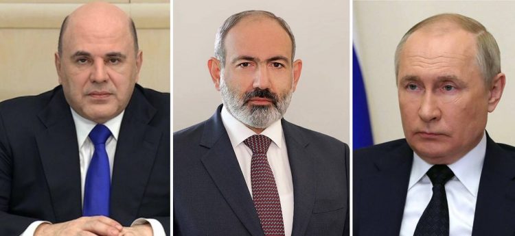 Память о великом прошлом обязывает развивать армяно-российские отношения - Пашинян поздравил Путина и Мишустина по случаю Победы