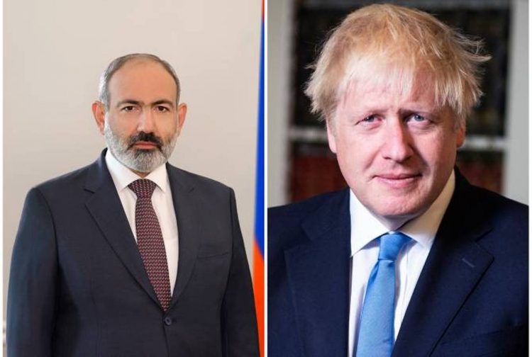 Համատեղ ջանքերով կկարողանանք հագեցնել հայ-բրիտանական երկկողմ օրակարգը. Փաշինյանը՝ Բորիս Ջոնսոնին