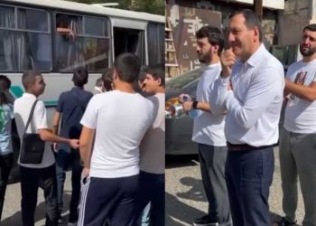 Տիգրան Արզաքանցյանը որդուն բանակ է ուղարկում