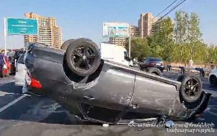 Դավթաշենի կամրջի մոտակայքում բախվել է 4 մեքենա․ կան տուժածներ