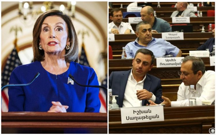 Նենսի Փելոսին փակ հանդիպում է ունեցել «Հայաստան» և «Պատիվ ունեմ» խմբակցությունների պատգամավորների հետ