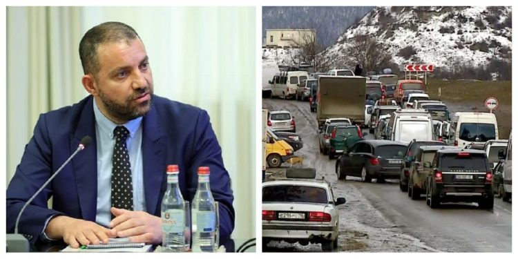 Керобян рассказал о скоплении армянских грузовиков на Ларсе и дефиците рабочей силы в Армении
