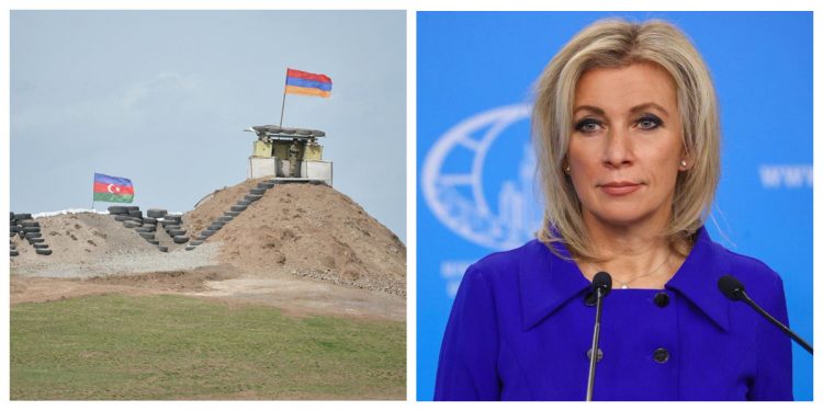 Захарова сообщила о «тесной координации» Москвы с Ереваном и Баку по подготовке мирного договора