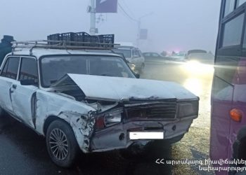 Դավթաշենի կամրջին բախվել է 27 ավտոմեքենա