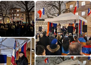 Ֆրանսիայի Ազգային ժողովի առջև տեղի է ունեցել ակցիա՝ ի աջակցություն Արցախի և Հայաստանի