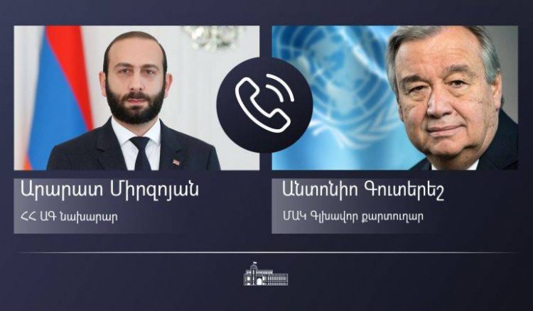 Միրզոյանը Գուտերեշի հետ զրույցում կարևորել է Լաչինի հարցով միջազգային գործուն աջակցությունը
