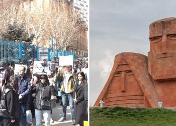 Ուսանողները երթ և բողոքի ակցիա են անցկացրել ի պաշտպանություն Արցախի (լուսանկարներ)