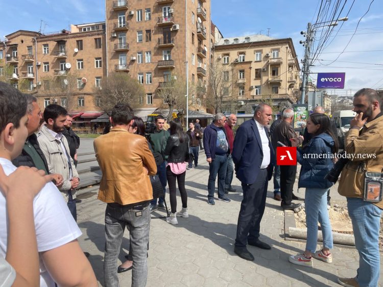 В Ереване прошла акция протеста против вырубки деревьев, мэрия заявила о планах по посадке сакуры
