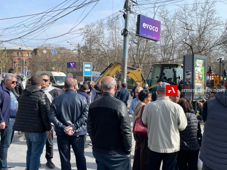В Ереване прошла акция протеста против вырубки деревьев, мэрия заявила о планах по посадке сакуры