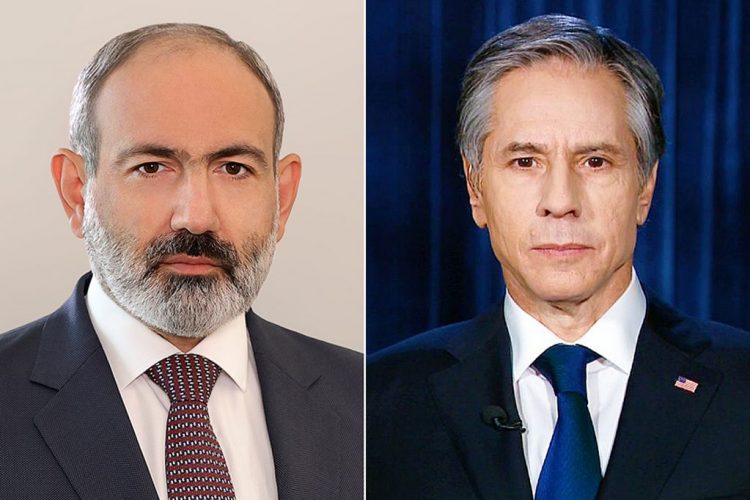 Пашинян рассказал Блинкену о растущей агрессивной риторике Азербайджана