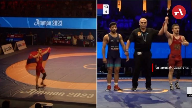 Сурен Агаджанян завоевал чемпионский титул на ЧМ U20 по греко-римской борьбе