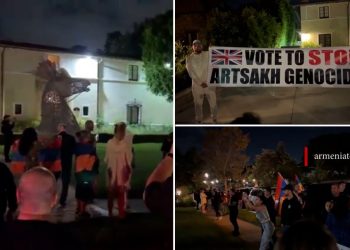 Армяне Лос-Анджелеса провели акции протеста у представительств двух стран Совбеза ООН