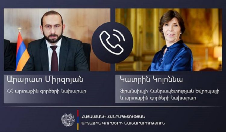 Միրզոյանը ֆրանսիացի գործընկերոջ հետ զրույցում անդրադարձել է ՄԱԿ ԱԽ հրատապ նիստ գումարելու նպատակով ՀՀ դիմումին