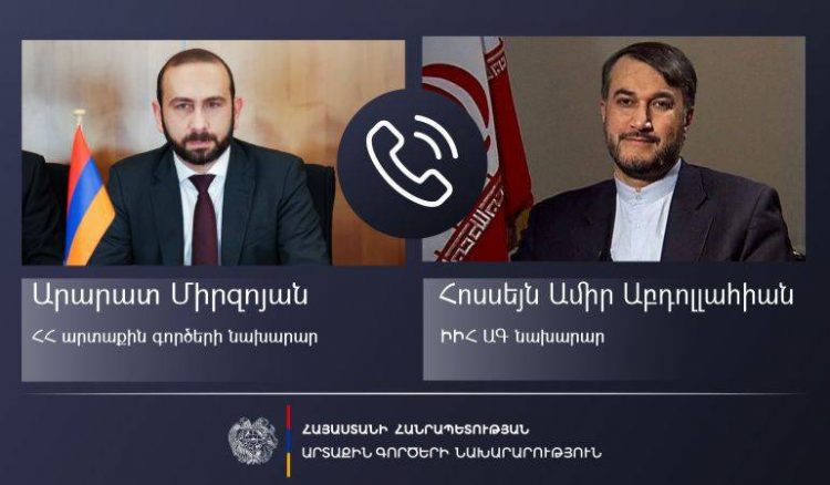 Հայաստանի և Իրանի արտգործնախարարները քննարկել են Հարավային Կովկասում կայունությանն ու անվտանգությանն առնչվող հարցեր