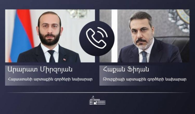 Արարատ Միրզոյանը հեռախոսազրույց է ունեցել Թուրքիայի արտգործնախարարի հետ
