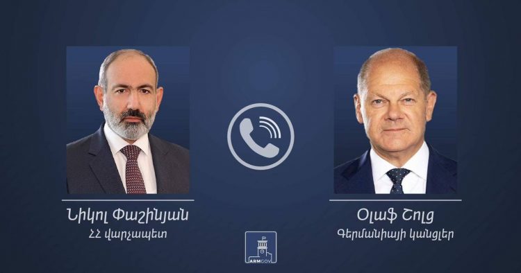 ՀՀ վարչապետը Գերմանիայի կանցլերի հետ քննարկել է ԼՂ իրավիճակը