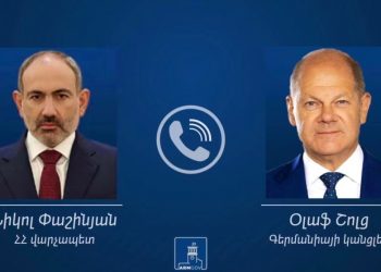 Փաշինյանը Շոլցի հետ քննարկել է սահմանին լարվածության աճը և զորքերի կուտակումները