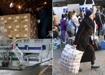 ՌԴ ԱԻՆ-ը 40 տոննա մարդասիրական օգնություն է ուղարկել ՀՀ՝ ԼՂ-ից տեղահանվածների համար
