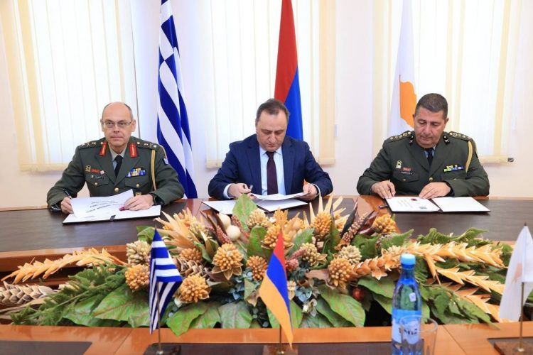 ՊՆ-ն հայտնել է Հայաստան-Հունաստան-Կիպրոս ռազմական համագործակցության 2024-ի ծրագրերի ստորագրման մասին