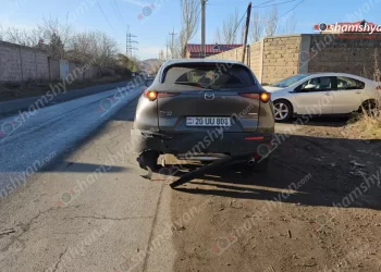 Ավտովթարի հետևանքով մայրն ու անչափահաս երեխաները տեղափոխվել են հիվանդանոց