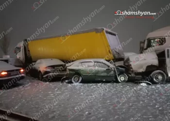 Երևան-Սևան ճանապարհին բախվել են 40-ից ավելի ավտոմեքենաներ, կան վիրավորներ