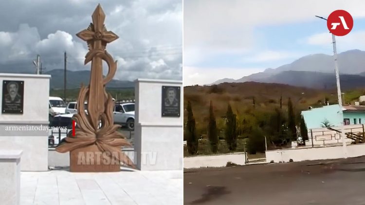 Азербайджан уничтожил хачкар в Мартакертском районе Арцаха