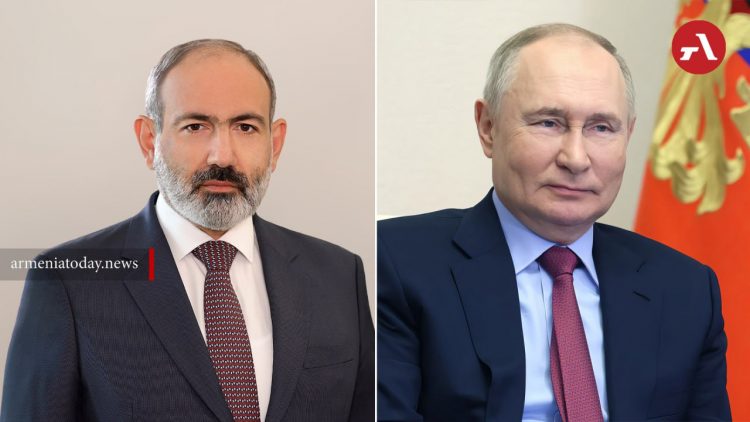 Пашинян поздравил Путина с переизбранием на пост президента России