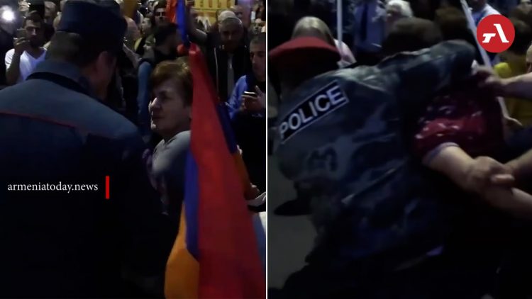 «Պետք չի», «ամոթ քեզ»․ ոստիկանները բիրտ ուժ կիրառելով` բերման են ենթարկել Բևեռի ակցիայի մասնակիցներին