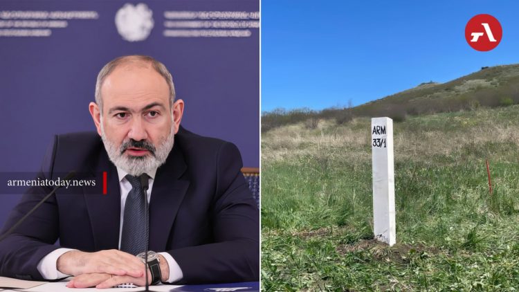 Հայաստան-Ադրբեջան պետական սահմանի Տավուշ-Ղազախ հատվածում տեղադրվել է սահմանային առաջին սյունը․ Փաշինյան