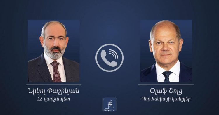 Նիկոլ Փաշինյանը Գերմանիայի կանցլերի հետ քննարկել է Հայաստան-Ադրբեջան խաղաղության գործընթացը