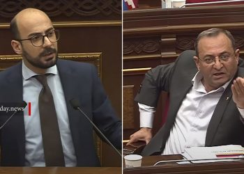 «Դու»-ով չխոսաք իմ հետ, «Ո՞ւմ եք ինչ ասում»․ ՔՊ քարտուղարի ելույթի ժամանակ ԱԺ-ում իրավիճակը լարվեց