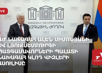 Проходит пресс-конференция глав НС Армении и Люксембурга (прямое включение)