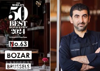 Կարեն Թորոսյանի «Bozar» ռեստորանը 63-րդ տեղն է զբաղեցրել աշխարհի լավագույն 100 ռեստորանների ընդլայնված ցանկում