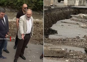 «Սա նորմա՞լ ասֆալտ է»․ Փաշինյանն այցելել է Լոռու մարզի աղետի գոտի