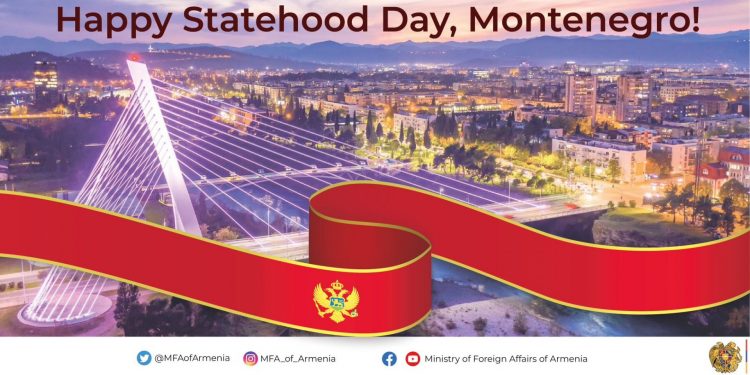 Թող մեր երկրների միջև համագործակցությունը շարունակի զարգանալ. ՀՀ ԱԳՆ-ն շնորհավորել է Մոնտենեգրոյի կառավարությանը