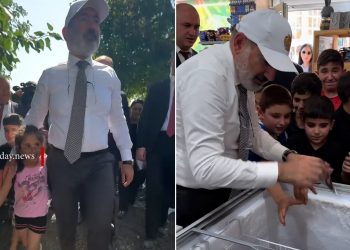 «Նիկոլ հոպար, մեզ մառոժնի կբաժանե՞ս»․ Նիկոլ Փաշինյանը երեխաներին պաղպաղակ է հյուրասիրել