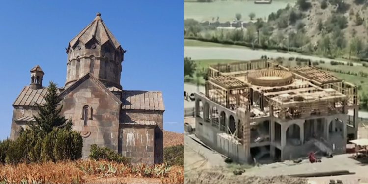 Բերձորի Սուրբ Համբարձման եկեղեցու տեղադրման վայրում Ադրբեջանը մզկիթ է կառուցում