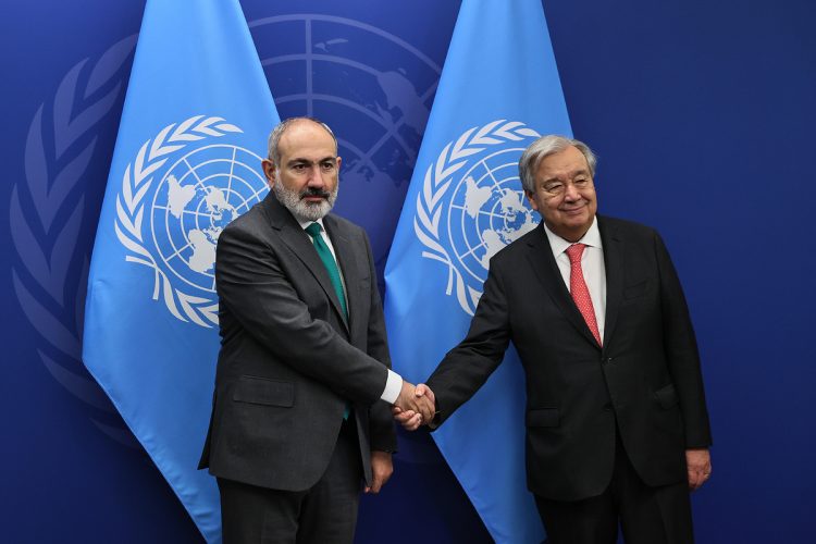 Փաշինյանը կարևորել է ՄԱԿ-ի Գլխավոր քարտուղարի աջակցությունը խաղաղությանն ուղղված Հայաստանի ջանքերին