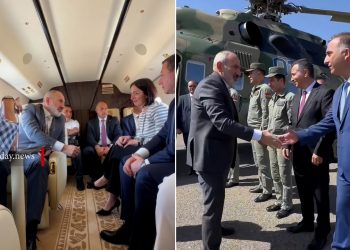 Փաշինյանի ուղղաթիռը վայրէջք է կատարել Սիսիանի օդանավակայանում