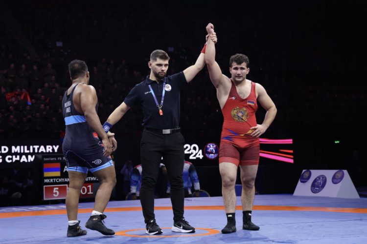 Ըմբշամարտի զինվորականների ԱԱ․ Մուշեղ Մկրտչյանը բրոնզե մեդալ է նվաճել