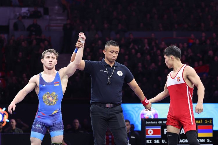 Сурен Агаджанян взял золото на чемпионате мира по борьбе среди военнослужащих в Ереване