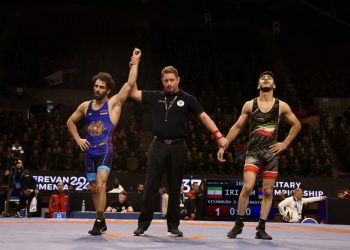 Ըմբշամարտի զինվորականների ԱԱ․ Տիգրան Մինասյանը եզրափակչի ուղեգիր է նվաճել