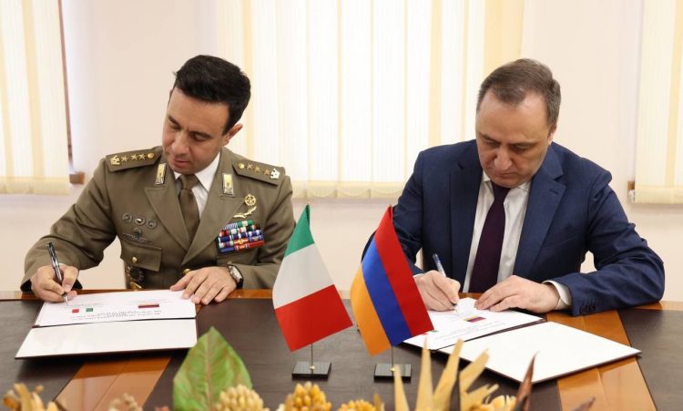 Армения и Италия подписали программу оборонного сотрудничества на 2025 год