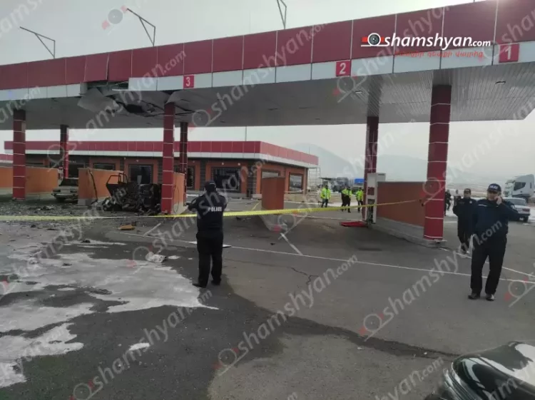 На газозаправочной станции Ддмашена из-за взрыва автомобиля погиб человек
