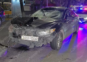 Երևանում Mazda-ն մահացու վրաերթի է ենթարկել հետիոտնին