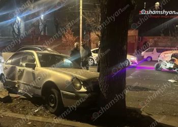 Բաղրամյան պողոտայում վթարի վայր ժամանած շտապօգնության ավտոմեքենան վթարի է ենթարկվել
